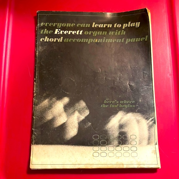1963 Everyone can learn to play Everett organ w/chord accompaniment panel book - Picture 1 of 6